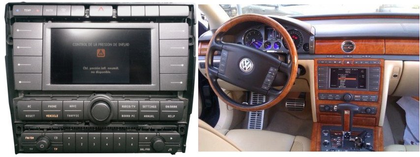 Reparación del Radio Navegador Volkswagen Phaeton (3D0035007AB5W8)