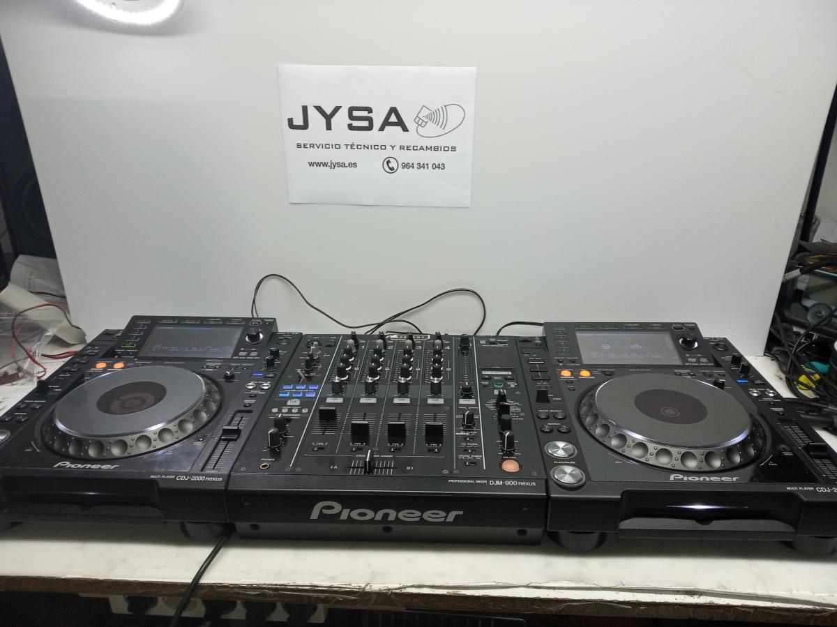 Servicio de Reparación: Mezcladora Pioneer DJM-900 NEXUS y Platos CDJ-2000 NEXUS 