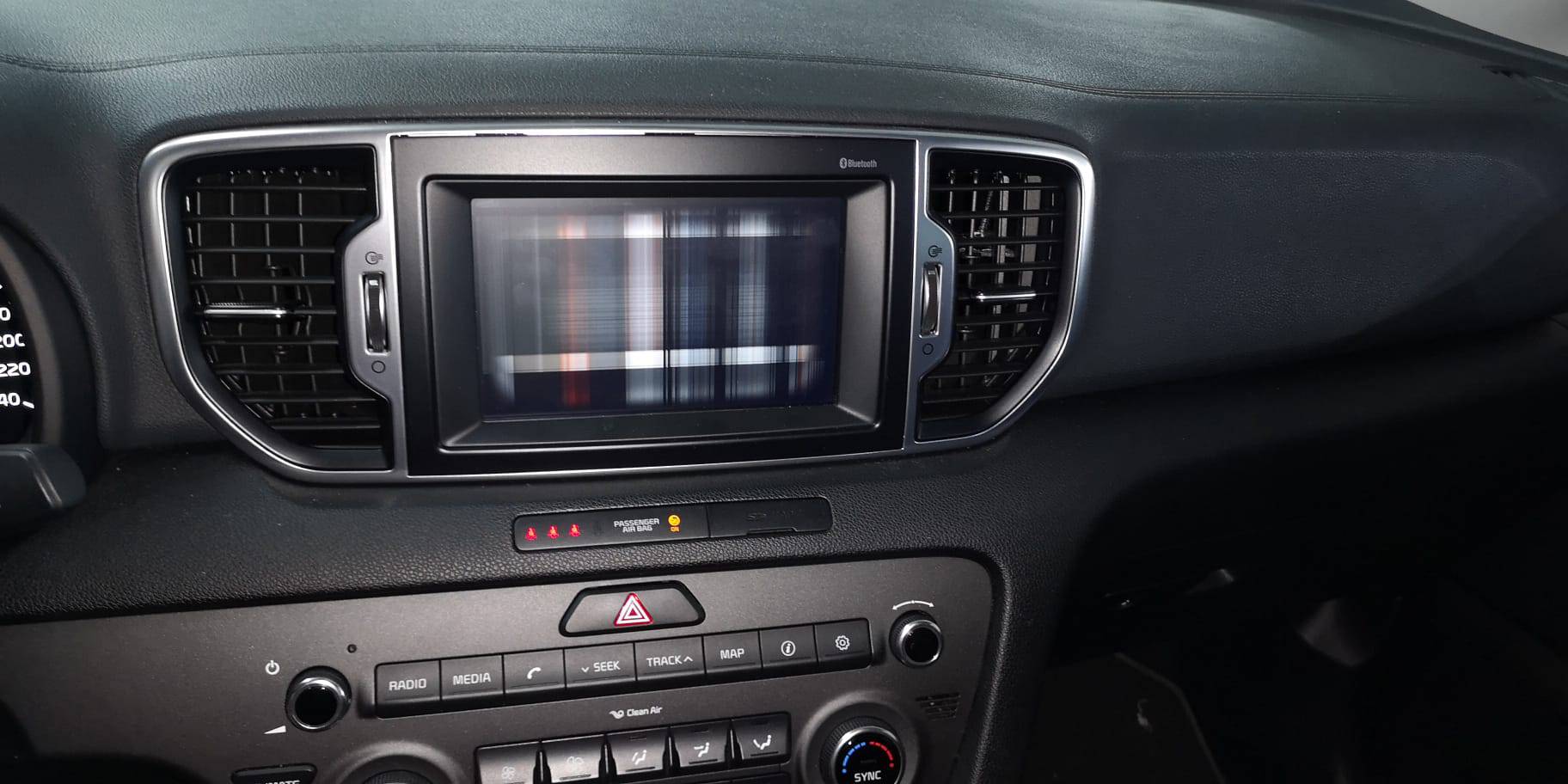 Navegador con pantalla rota